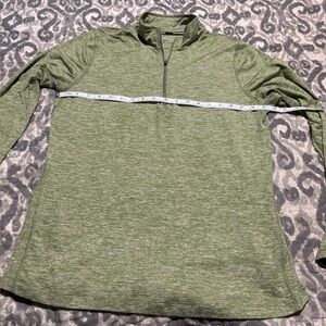 Nike Women’s DriFit Running Green Quarter-Zip Pullover Size large